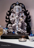 Ganesha with Silver Plated Jewellery