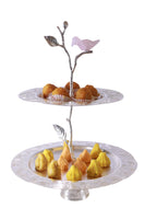 Bird two tier cake stand