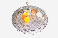 Lotus and Nandi/ Cow Puja Thali Set