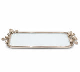 Orchid Slim Tray with blue enamel base