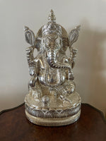 Silver Ganesha 15"