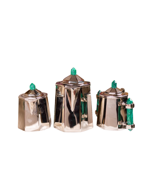 Italian Collection - Octagonal 3 pc Tea Set