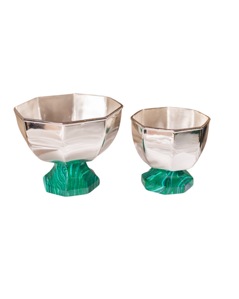 Italian Collection - 4" Nut Bowl with Green Stone Base