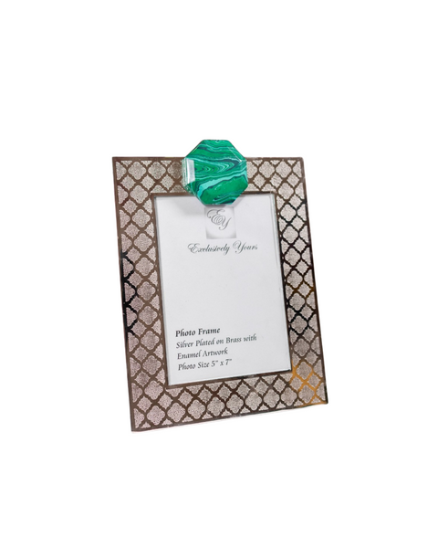 Italian Collection - Photoframe with Green stone