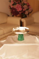 Italian Collection - 6" Tall Platter with Green Stone