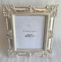 Corner Carved Silver Frame