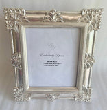 Corner Carved Silver Frame