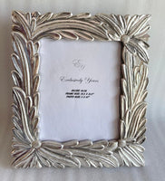 Leaf Design Silver Photo Frame