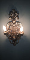 Silver Carved Scone Light