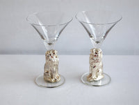 Lion Martini / Desert Glass (Pair)