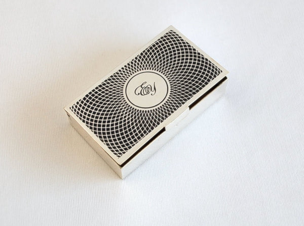 Ash Tray And Cigarette Case Set with Initials