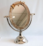 Silver Plated Butterfly Mirror