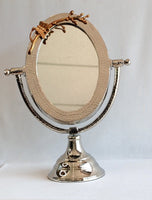 Silver Plated Butterfly Mirror