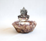 Ganesha Tealight with Semiprecious Stones