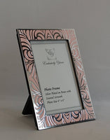 Silver Plated Photo frame with enamel artwork