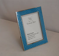 Silver Plated Photo frame with enamel artwork