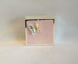Pink Butterfly Box (4"x4")