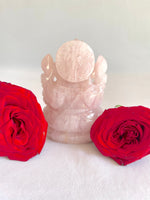 3D Ganesha Rose Quartz