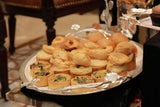 Oval Tray with Branch and Floral design